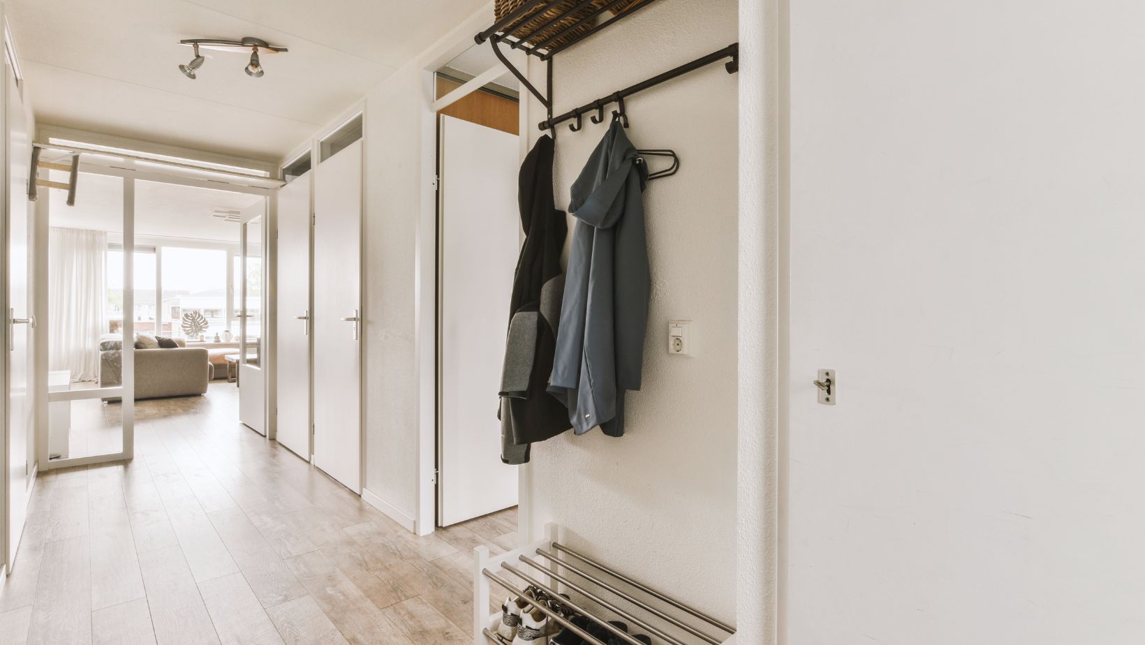 wall closet with doors