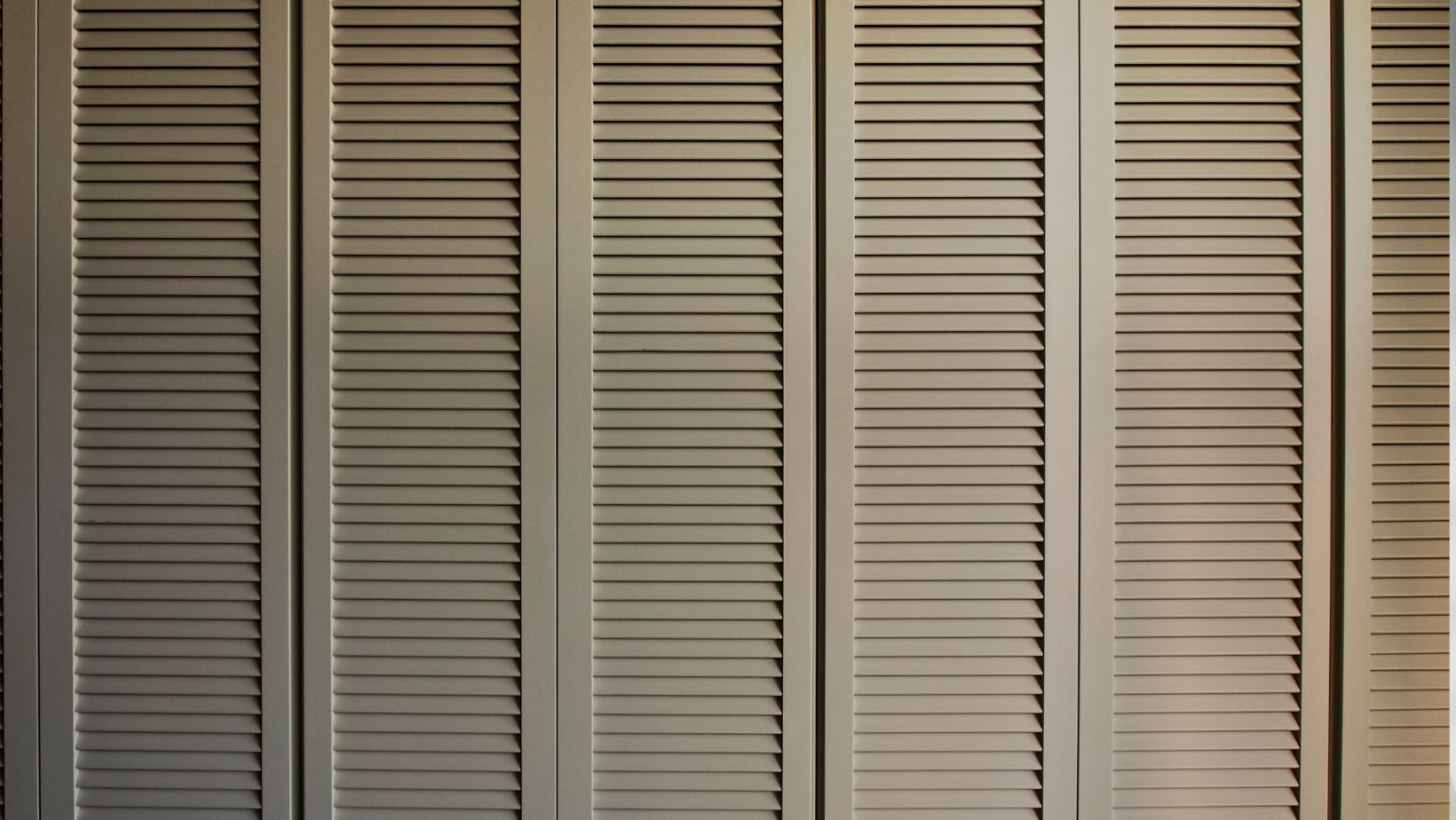 wall of closet doors