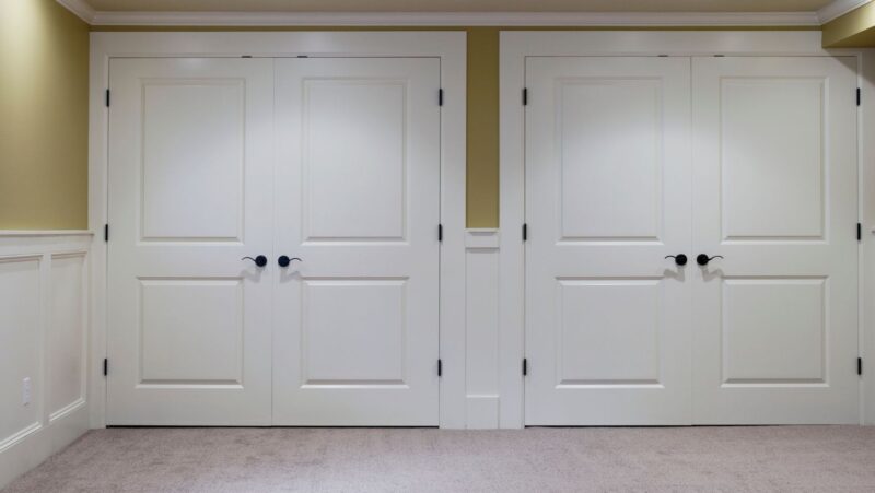 double swing closet doors