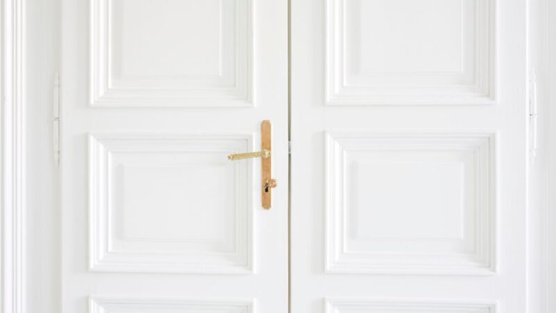 oak closet doors