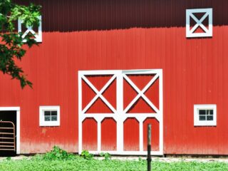 closet double barn doors