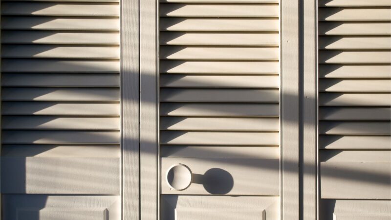 louvered wood closet doors